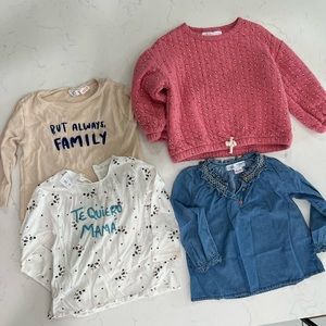 Zara toddler bundle shirts